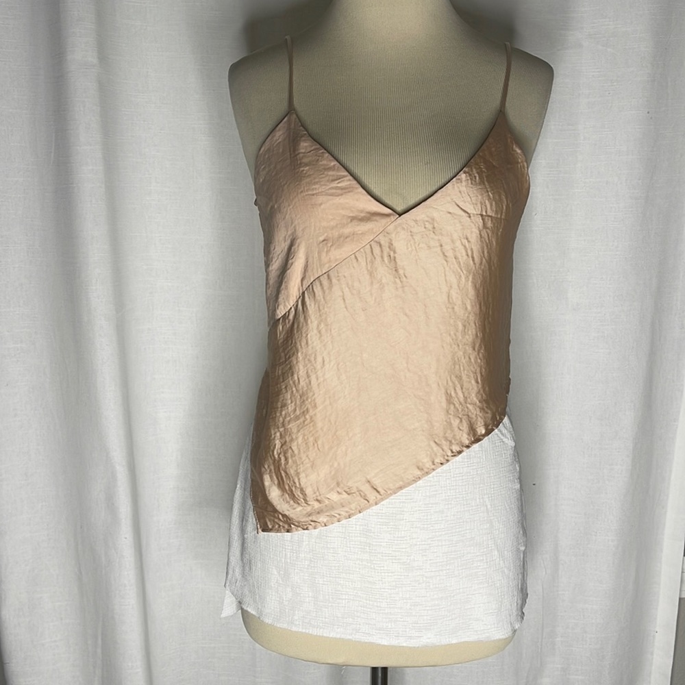 Zara W&B collection Cream & white. Tank top size small